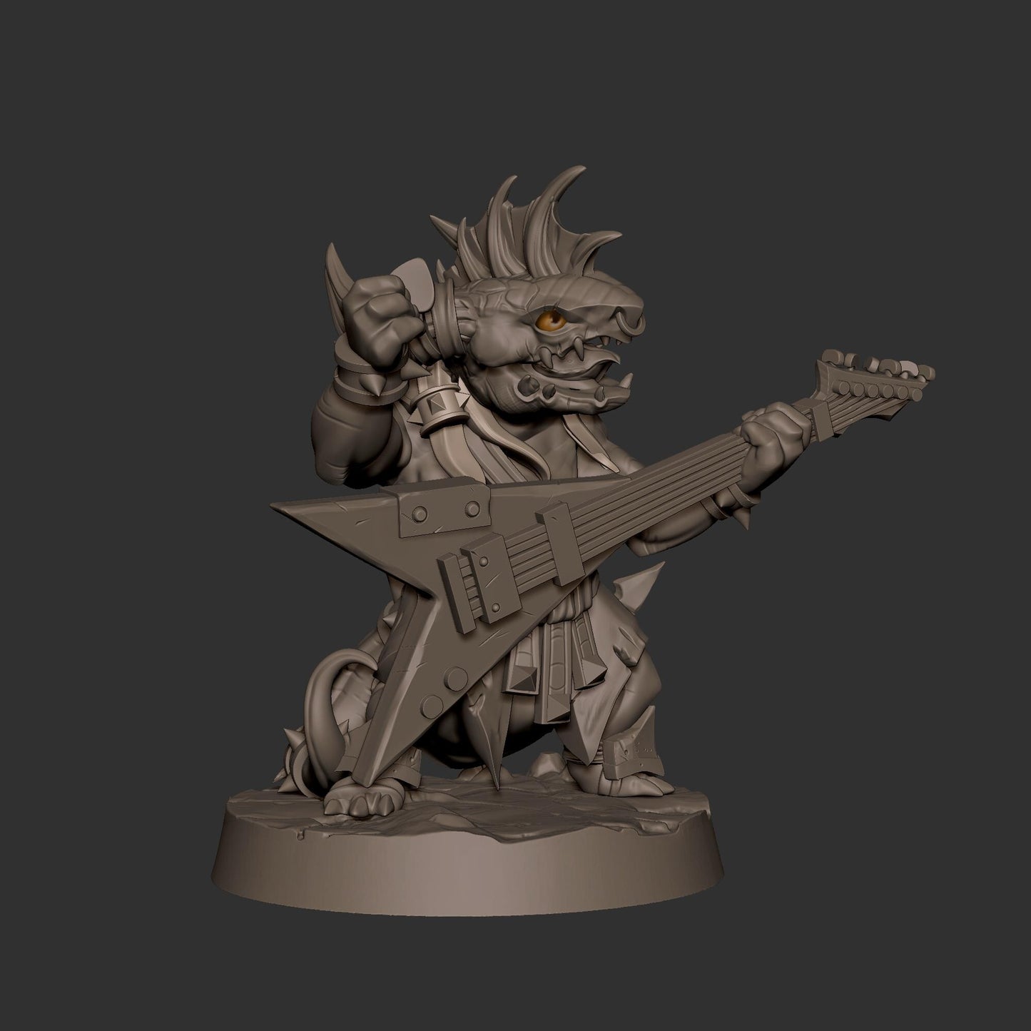 Kobold Bard (Medium) - Tabletop Figure for Dungeons & Dragons, DnD, Pathfinder RPGs, TTRPG