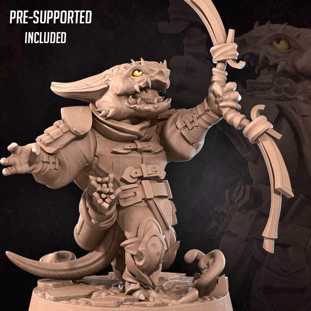 Kobold Archer (Medium) - Tabletop Figure for Dungeons & Dragons, DnD, Pathfinder RPGs, TTRPG