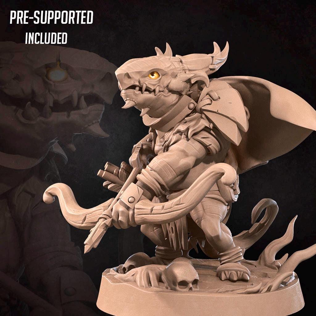 Kobold Ranger (Medium) - Tabletop Figure for Dungeons & Dragons, DnD, Pathfinder RPGs, TTRPG