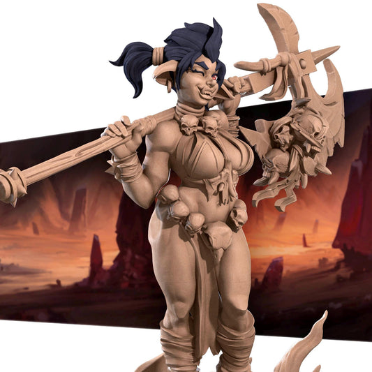 Gaby, The Goblinoid Queen (Medium) - Tabletop Figure for Dungeons & Dragons, DnD, Pathfinder RPGs, TTRPG