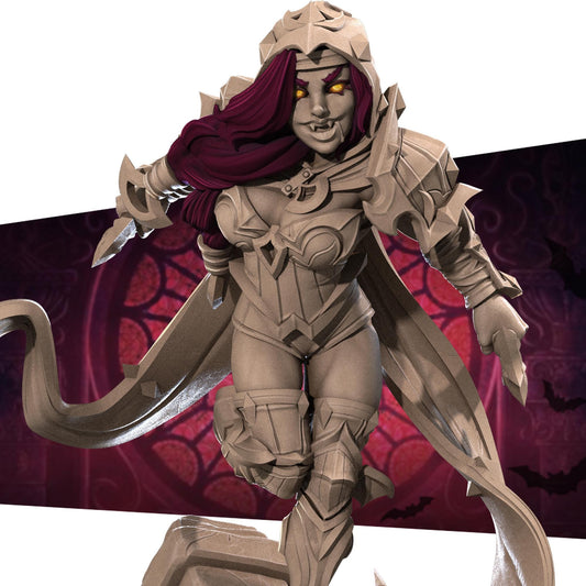 Vampire Rogue (Medium) - Tabletop Figure for Dungeons & Dragons, DnD, Pathfinder RPGs, TTRPG