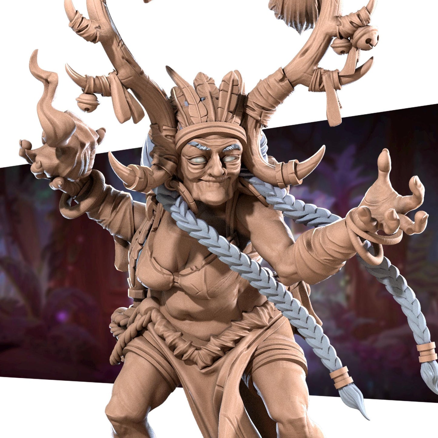 Agatha, the Amazon Elder (Medium) - Tabletop Figure for Dungeons & Dragons, DnD, Pathfinder RPGs, TTRPG