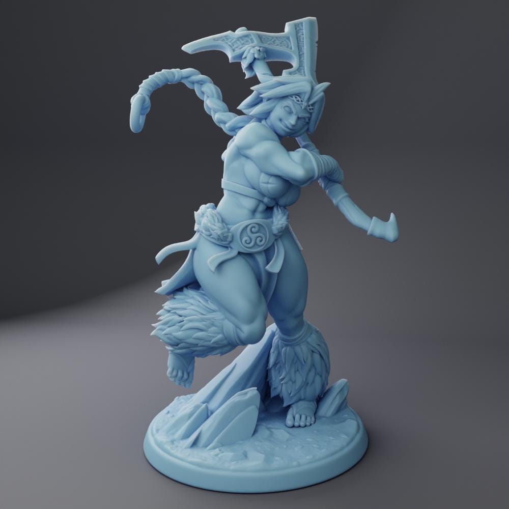 Millie The Barbarian - Reforged (Medium) - Tabletop Figure for Dungeons & Dragons, DnD, Pathfinder RPGs, TTRPG