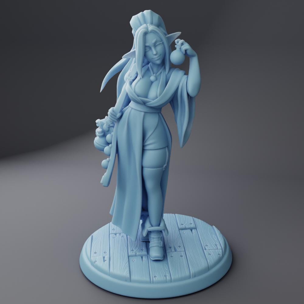 Silfie The Lovepotion Merchant - Reforged (Medium) - Tabletop Figure for Dungeons & Dragons, DnD, Pathfinder RPGs, TTRPG