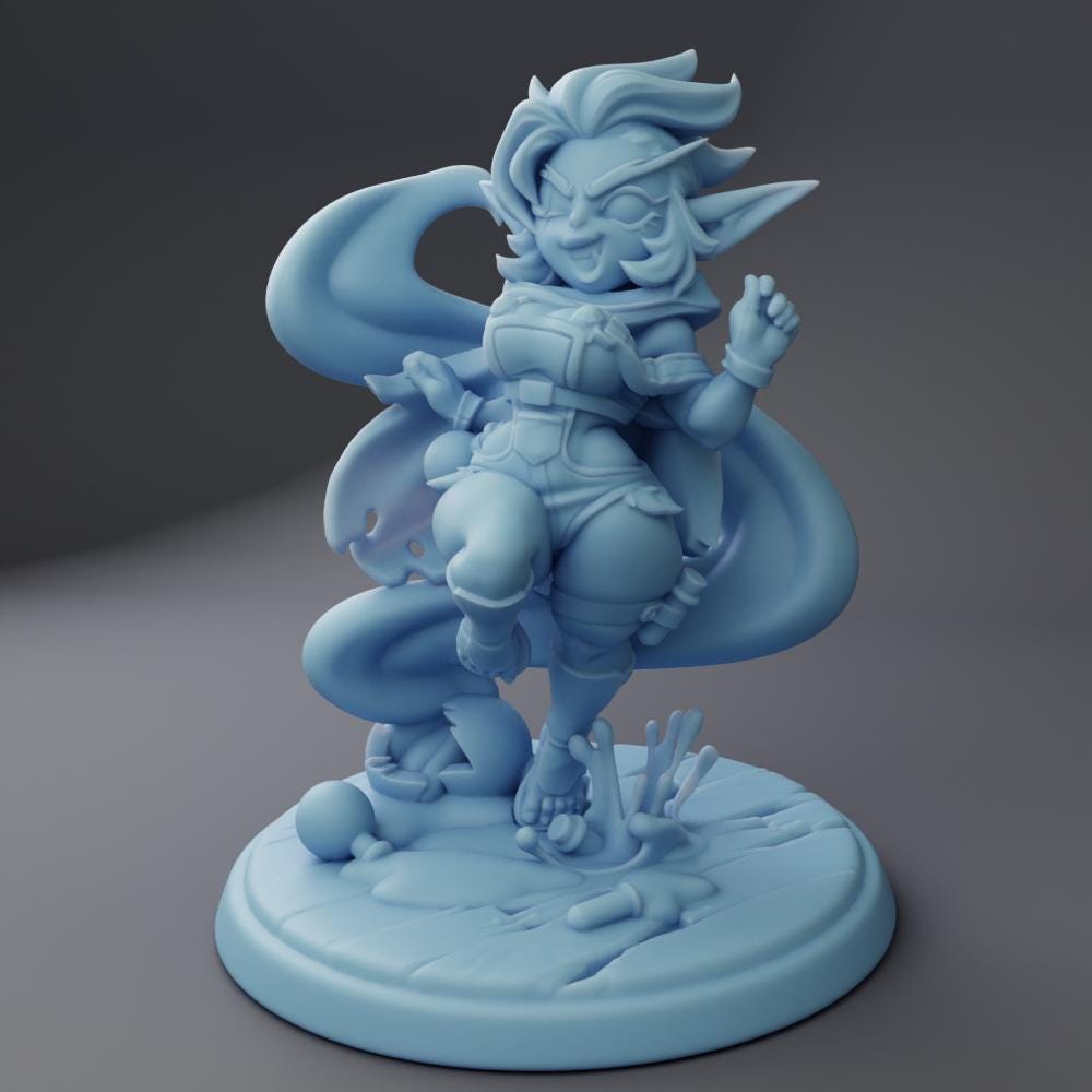 Goldie, The Goblin - Reforged (Medium) - Tabletop Figure for Dungeons & Dragons, DnD, Pathfinder RPGs, TTRPG