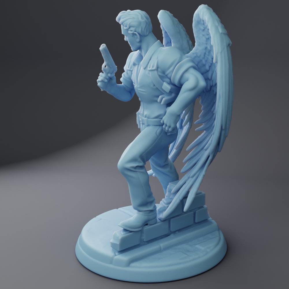 Aasimar Detective (Medium) - Tabletop Figure for Dungeons & Dragons, DnD, Pathfinder RPGs, TTRPG