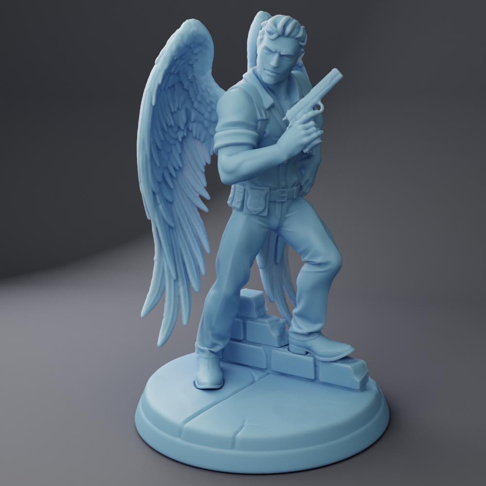 Aasimar Detective (Medium) - Tabletop Figure for Dungeons & Dragons, DnD, Pathfinder RPGs, TTRPG