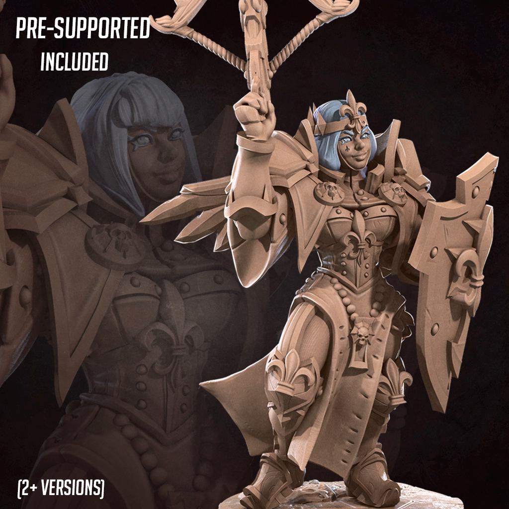 War Sister Support (Medium) - Tabletop Figure for Dungeons & Dragons, DnD, Pathfinder RPGs, TTRPG