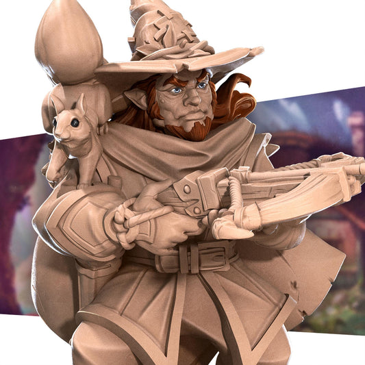 Halfling Ranger (Medium) - Tabletop Figure for Dungeons & Dragons, DnD, Pathfinder RPGs, TTRPG