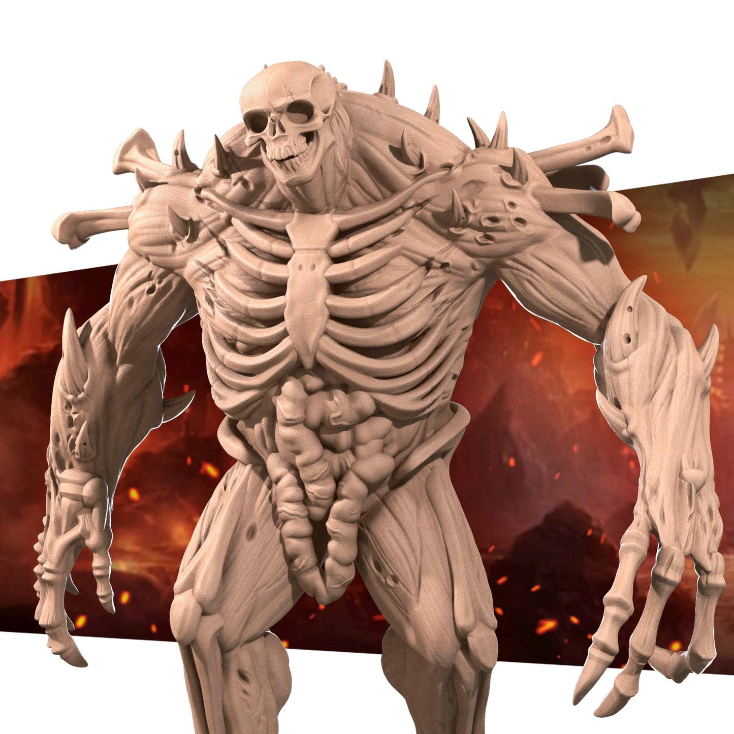 Blood Golem (Large) - Tabletop Figure for Dungeons & Dragons, DnD, Pathfinder RPGs, TTRPG