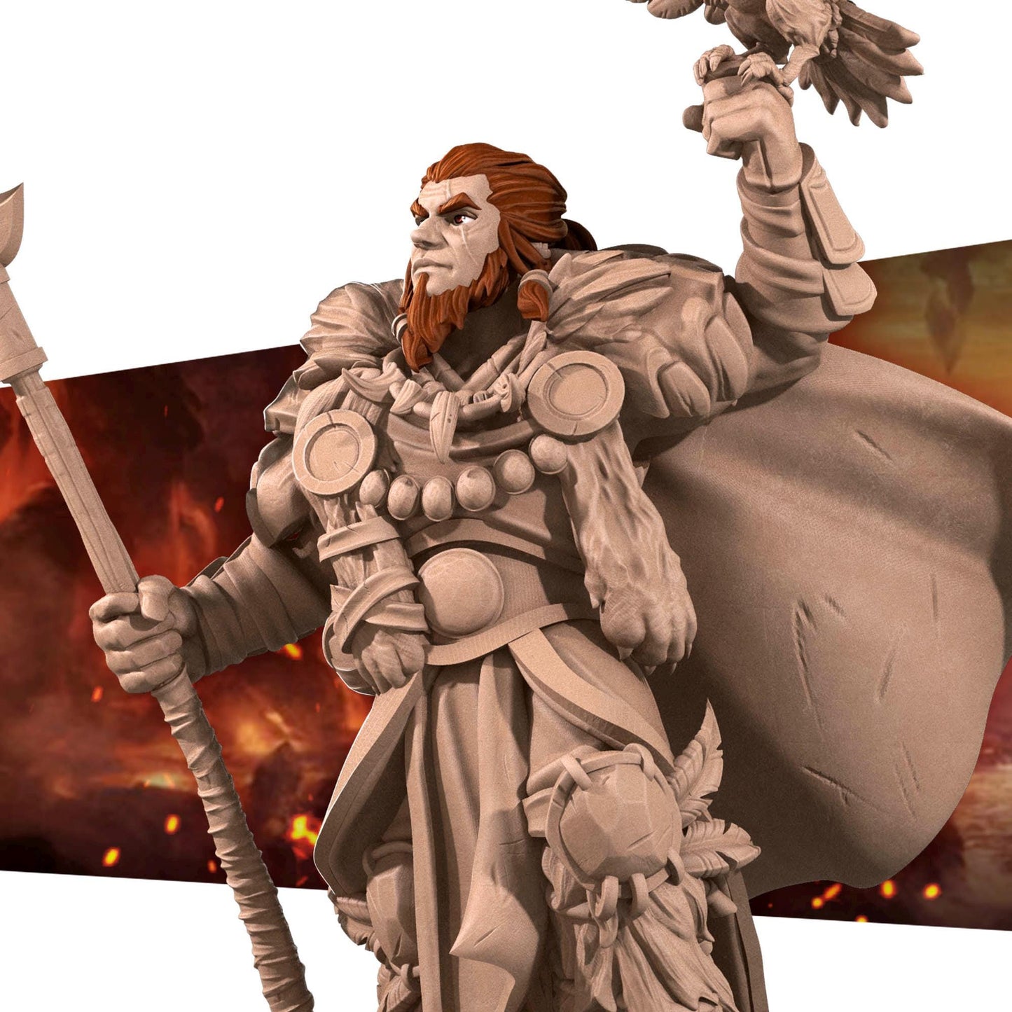 Hero Druid (Medium) - Tabletop Figure for Dungeons & Dragons, DnD, Pathfinder RPGs, TTRPG