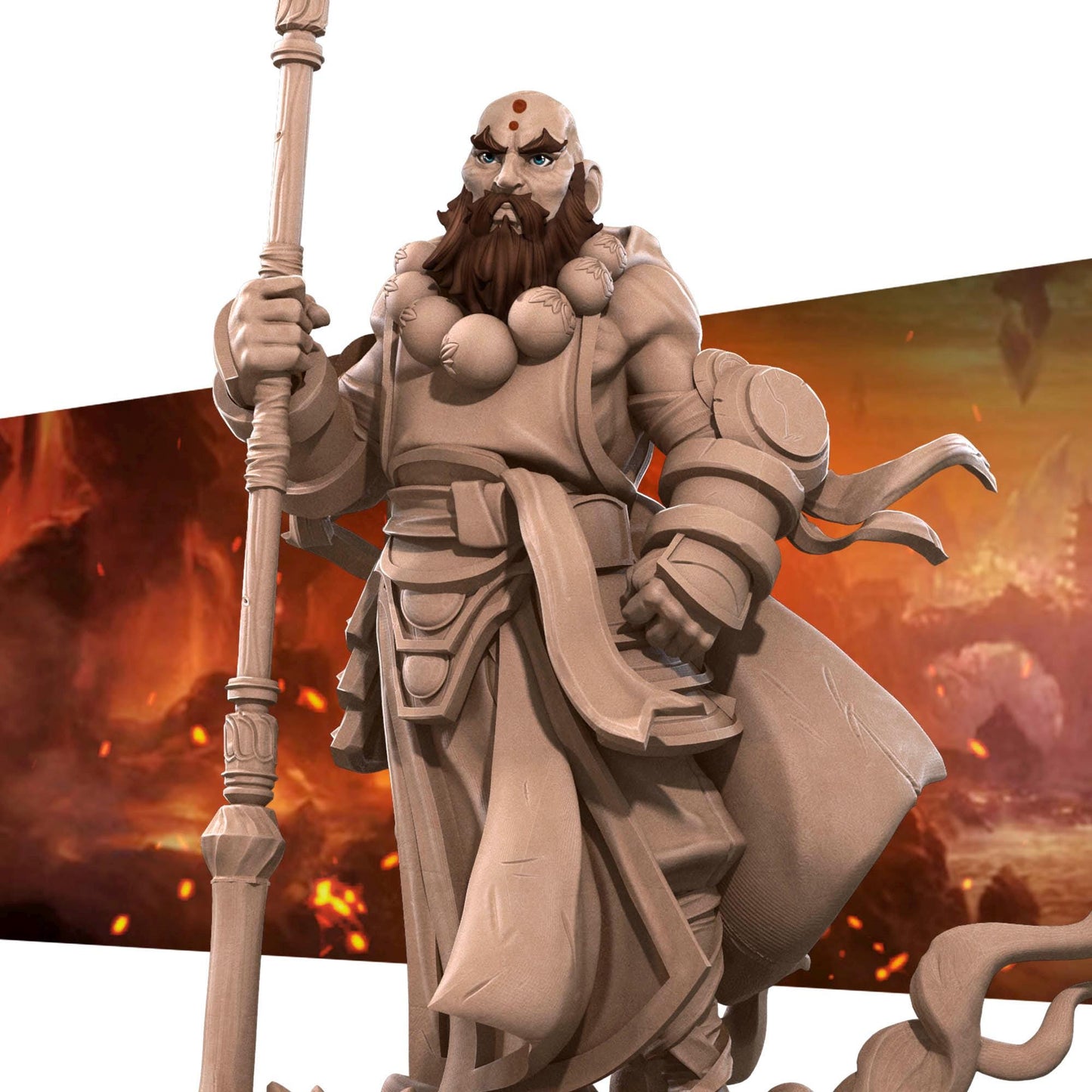 Hero Monk (Medium)  - Tabletop Figure for Dungeons & Dragons, DnD, Pathfinder RPGs, TTRPG