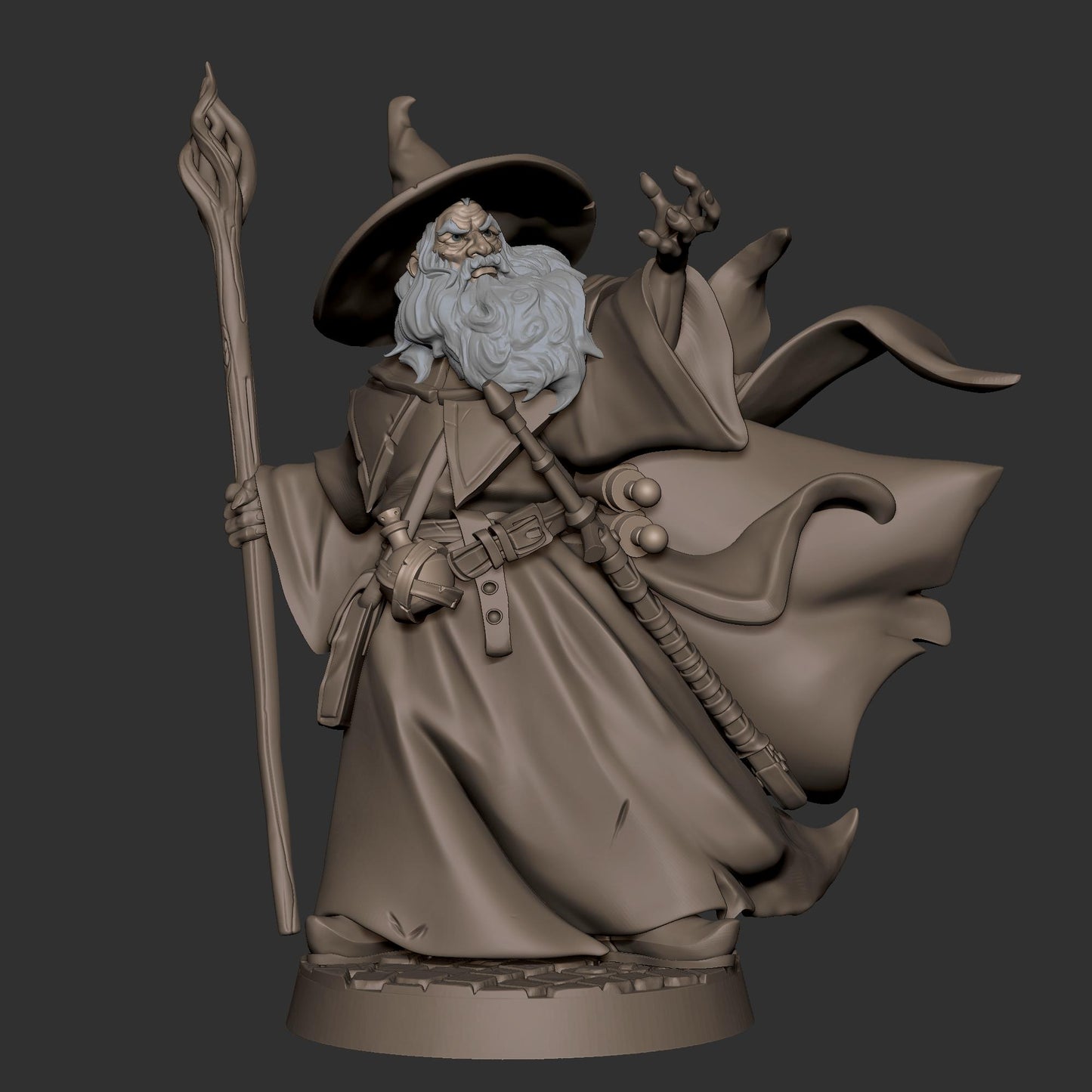 Wizard Explorer (Medium) - Tabletop Figure for Dungeons & Dragons, DnD, Pathfinder RPGs, TTRPG