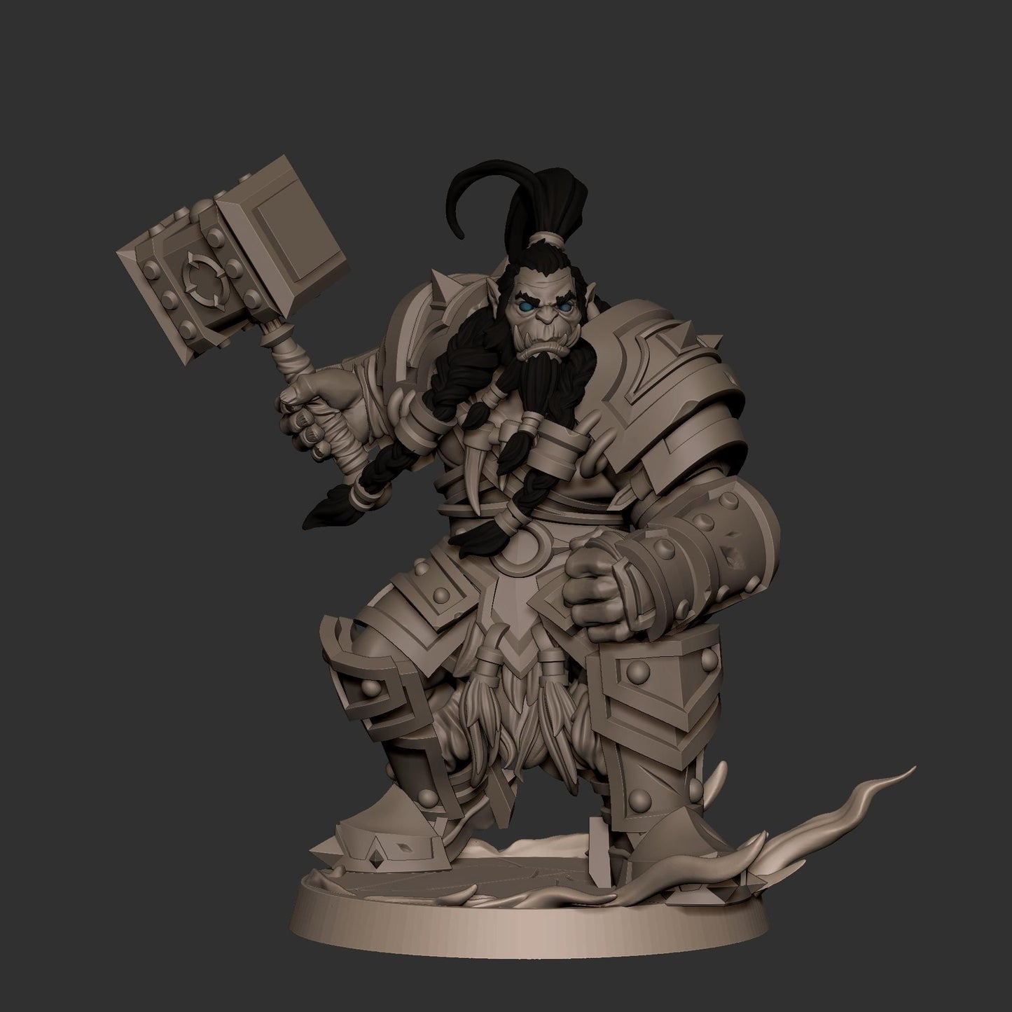 Orc Shaman (Large) - Tabletop Figure for Dungeons & Dragons, DnD, Pathfinder RPGs, TTRPG