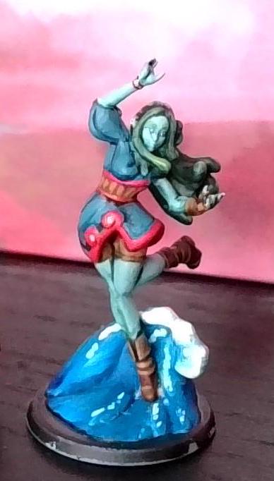 Ellie The Genasi Mage (Medium) - Tabletop Figure for Dungeons & Dragons, DnD, Pathfinder RPGs, TTRPG