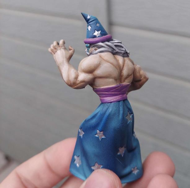 Dorf The Arm Wrestler And Magus The Wizard (Large) - Tabletop Figure for Dungeons & Dragons, DnD, Pathfinder RPGs, TTRPG