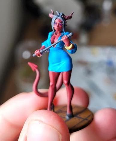 Stacy The Succubus Office worker (Medium) - Tabletop Figure for Dungeons & Dragons, DnD, Pathfinder RPGs, TTRPG