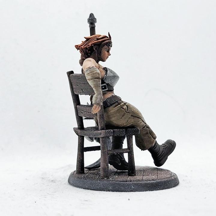 Millie The Merc (Medium) - Tabletop Figure for Dungeons & Dragons, DnD, Pathfinder RPGs, TTRPG