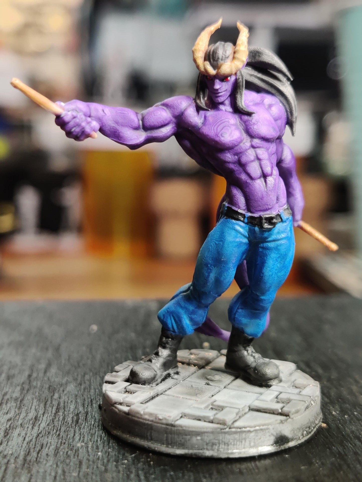 Styx The Drum Wizard (Medium) - Tabletop Figure for Dungeons & Dragons, DnD, Pathfinder RPGs, TTRPG