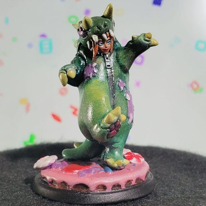 Jammie Succubus (Medium) - Tabletop Figure for Dungeons & Dragons, DnD, Pathfinder RPGs, TTRPG