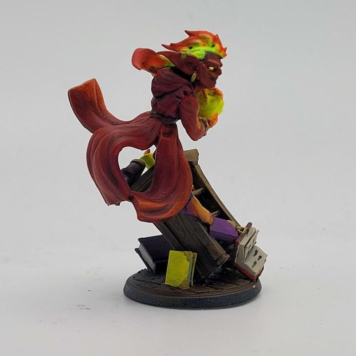 Blaster Caster, The Goblin Mage (Medium) - Tabletop Figure for Dungeons & Dragons, DnD, Pathfinder RPGs, TTRPG