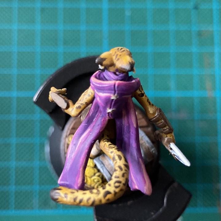 Skivvara, Tabaxi Rogue (Medium) - Tabletop Figure for Dungeons & Dragons, DnD, Pathfinder RPGs, TTRPG