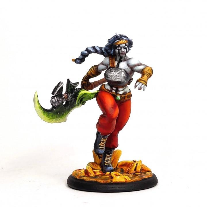 Millie, The Human Barbarian (Medium) - Tabletop Figure for Dungeons & Dragons, DnD, Pathfinder RPGs, TTRPG