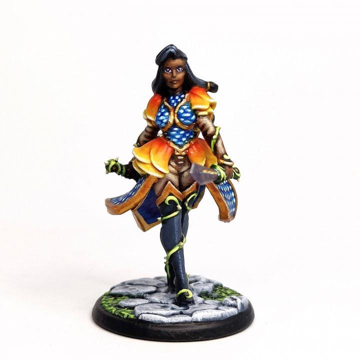 Camelia, The Ranger (Medium) - Tabletop Figure for Dungeons & Dragons, DnD, Pathfinder RPGs, TTRPG