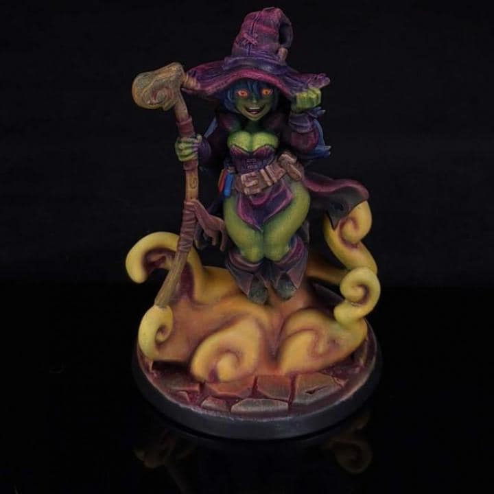 Goblin Witch (Medium) - Tabletop Figure for Dungeons & Dragons, DnD, Pathfinder RPGs, TTRPG