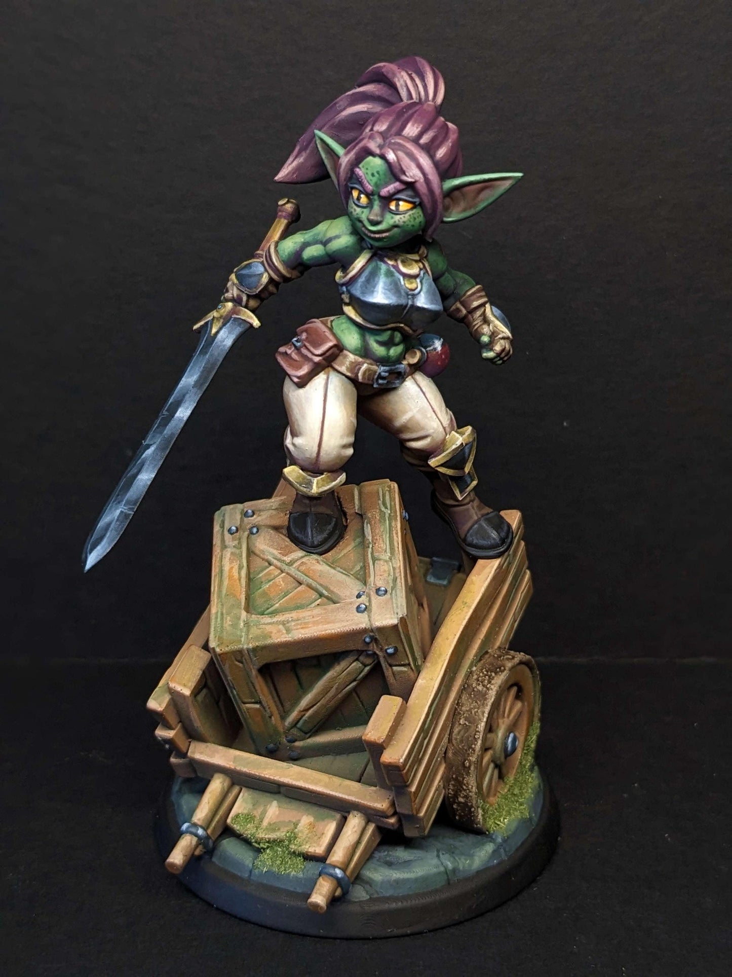 Blix, The Goblin Fighter Action Pose (Medium) - Tabletop Figure for Dungeons & Dragons, DnD, Pathfinder RPGs, TTRPG