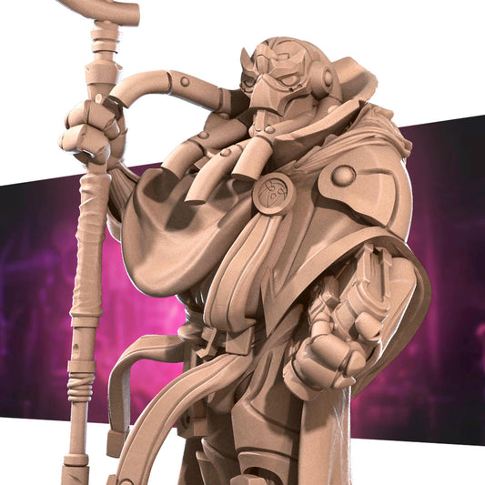 Warforged Warlock (Medium) - Tabletop Figure for Dungeons & Dragons, DnD, Pathfinder RPGs, TTRPG