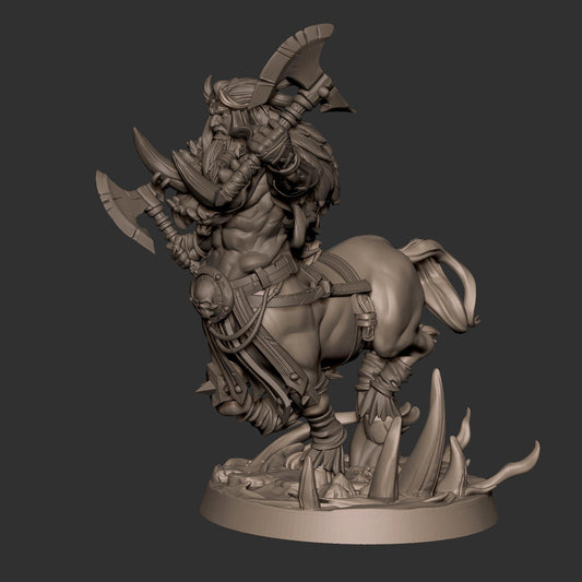 Centaur Barbarian (Large) - Tabletop Figure for Dungeons & Dragons, DnD, Pathfinder RPGs, TTRPG