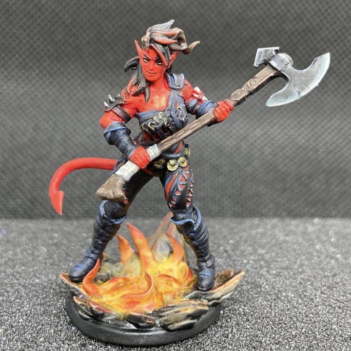 Charla The Infernal Heart (Medium) - Tabletop Figure for Dungeons & Dragons, DnD, Pathfinder RPGs, TTRPG