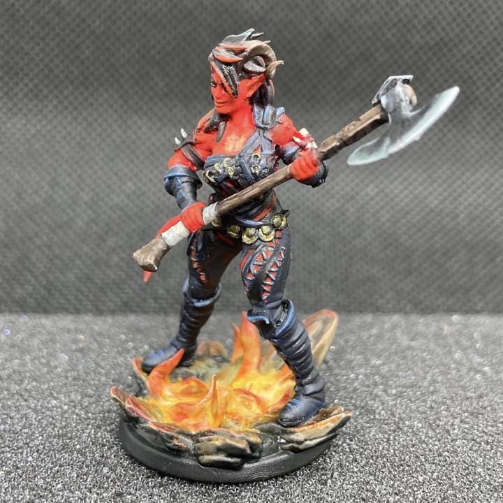 Charla The Infernal Heart (Medium) - Tabletop Figure for Dungeons & Dragons, DnD, Pathfinder RPGs, TTRPG