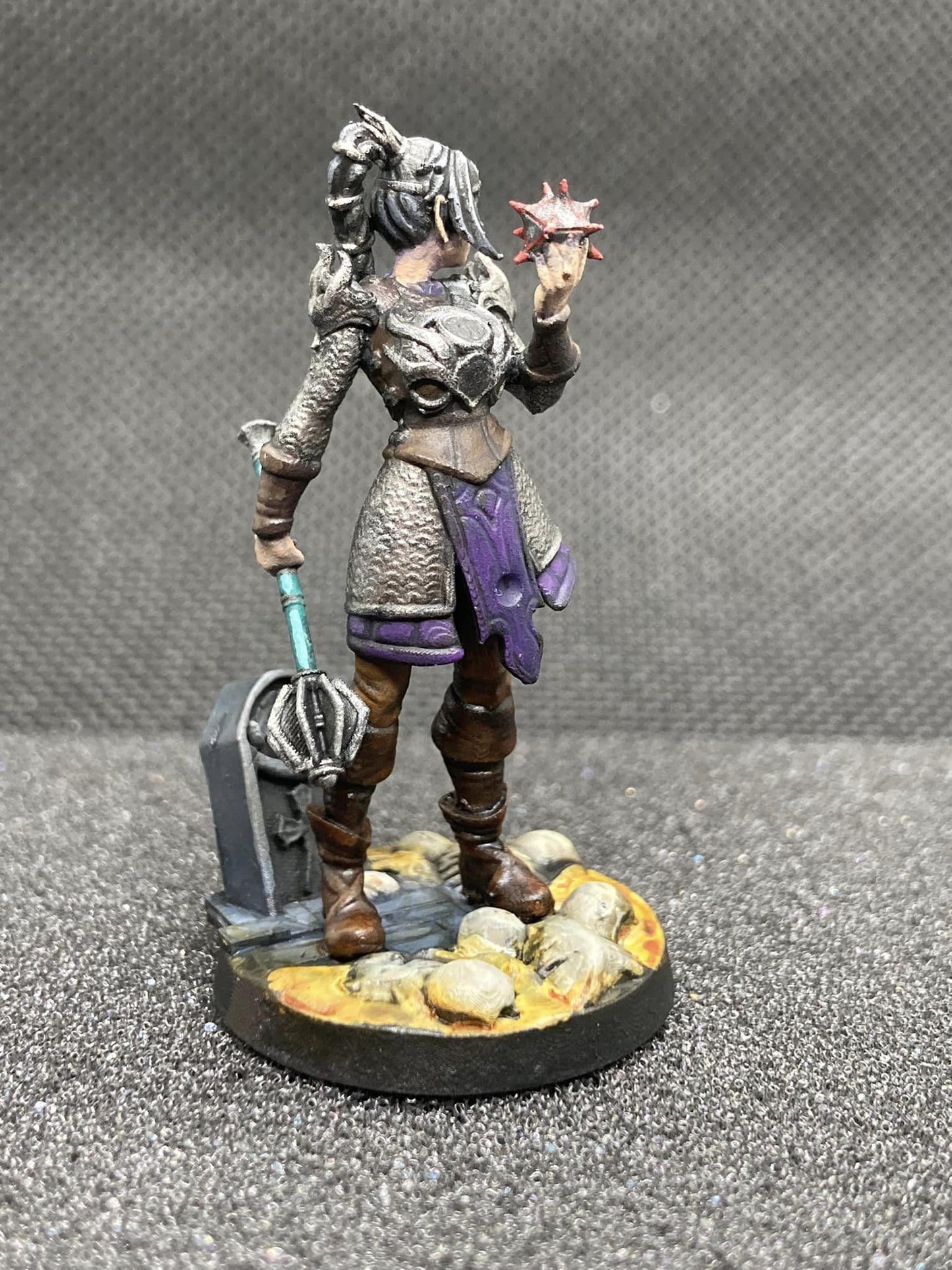 Ebonheart, The Shadowed Cleric (Medium) - Tabletop Figure for Dungeons & Dragons, DnD, Pathfinder RPGs, TTRPG