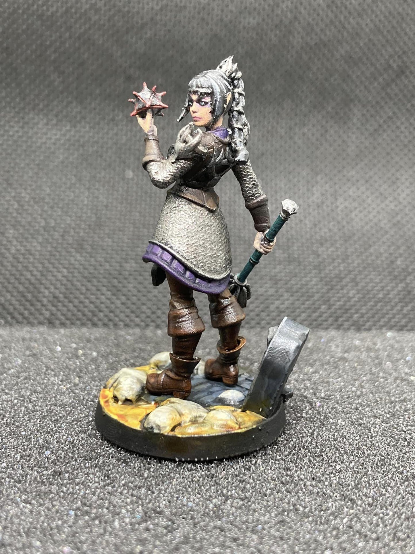 Ebonheart, The Shadowed Cleric (Medium) - Tabletop Figure for Dungeons & Dragons, DnD, Pathfinder RPGs, TTRPG