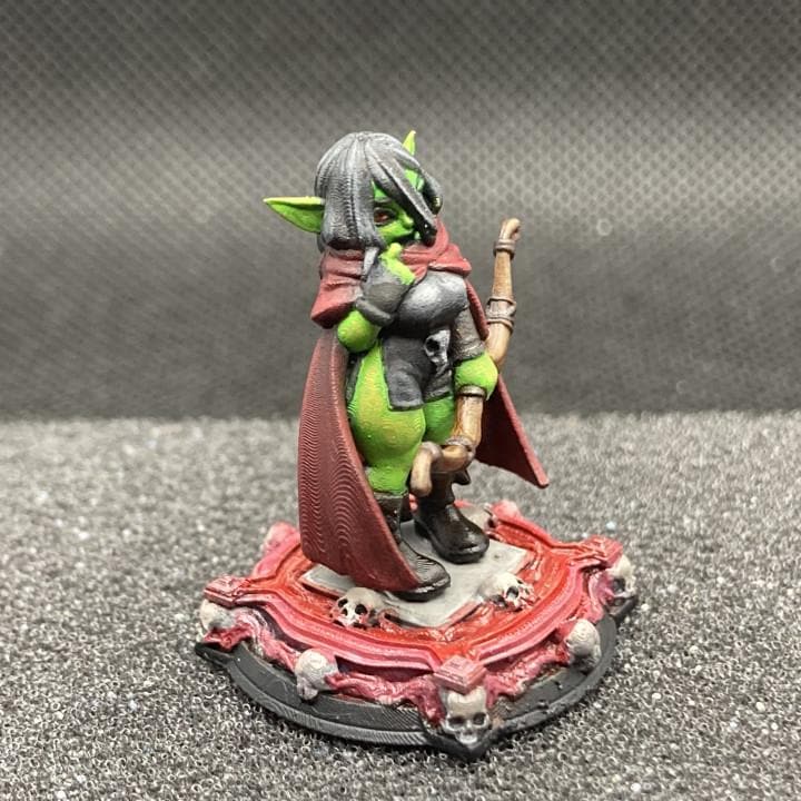 Cesti, The Goblin Archer (Medium) - Tabletop Figure for Dungeons & Dragons, DnD, Pathfinder RPGs, TTRPG