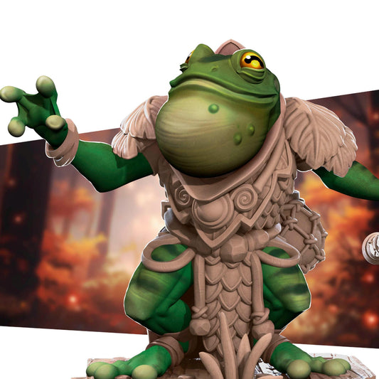 Frogfolk Monk (Medium) - Tabletop Figure for Dungeons & Dragons, DnD, Pathfinder RPGs, TTRPG