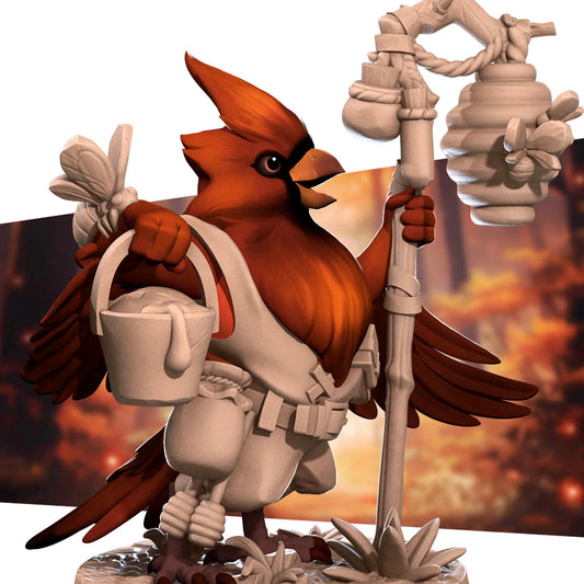 Birdfolk Forest Keeper (Medium) - Tabletop Figure for Dungeons & Dragons, DnD, Pathfinder RPGs, TTRPG