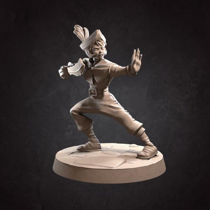 Young Fighter Squire (Medium) - Tabletop Figure for Dungeons & Dragons, DnD, Pathfinder RPGs, TTRPG