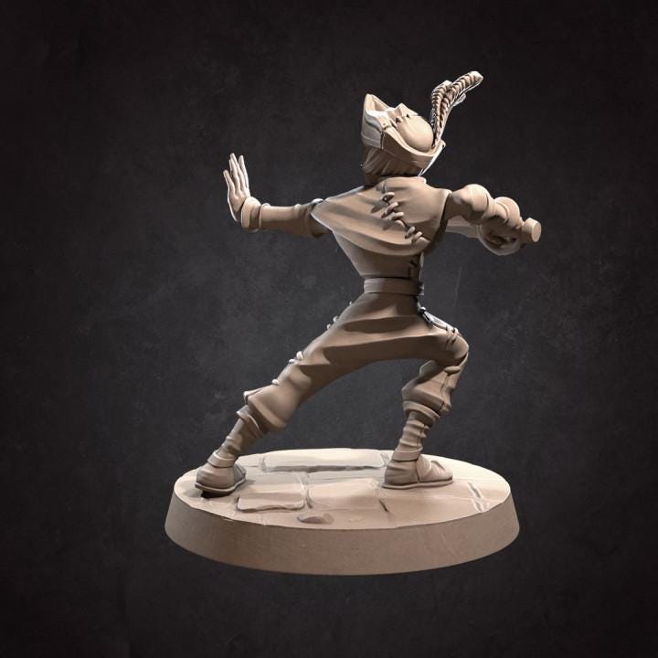 Young Fighter Squire (Medium) - Tabletop Figure for Dungeons & Dragons, DnD, Pathfinder RPGs, TTRPG