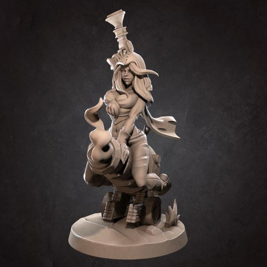 Jessi, The Cowgirl Pirate (Medium) - Tabletop Figure for Dungeons & Dragons, DnD, Pathfinder RPGs, TTRPG