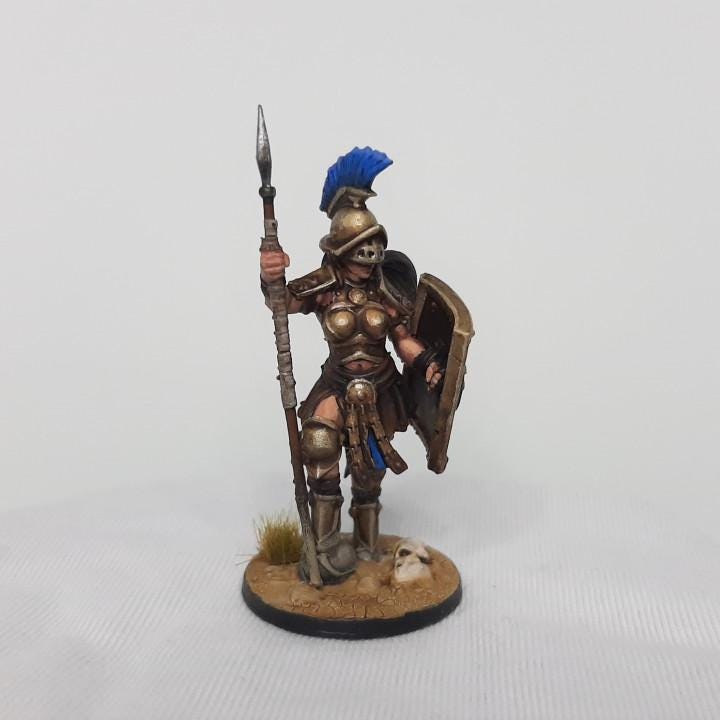 Kalista, The Gladiator (Medium) - Tabletop Figure for Dungeons & Dragons, DnD, Pathfinder RPGs, TTRPG