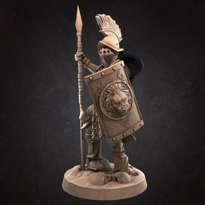 Kalista, The Gladiator (Medium) - Tabletop Figure for Dungeons & Dragons, DnD, Pathfinder RPGs, TTRPG