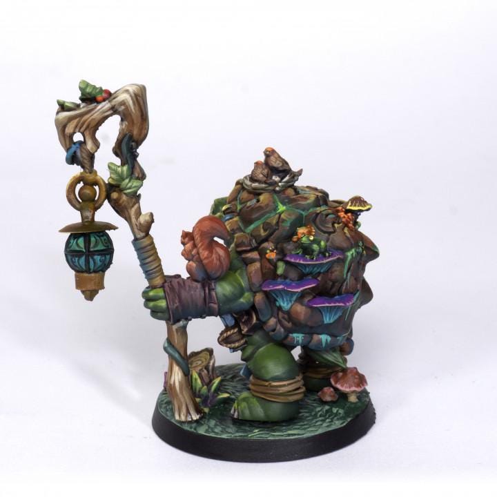 Olda, The Tortle Druid (Large) - Tabletop Figure for Dungeons & Dragons, DnD, Pathfinder RPGs, TTRPG