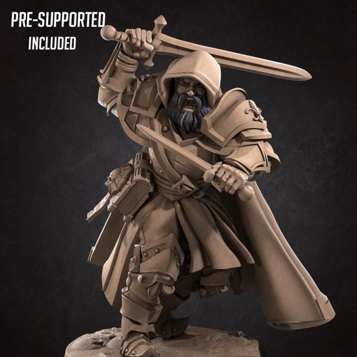 Robert, the Ranger (Medium) - Tabletop Figure for Dungeons & Dragons, DnD, Pathfinder RPGs, TTRPG