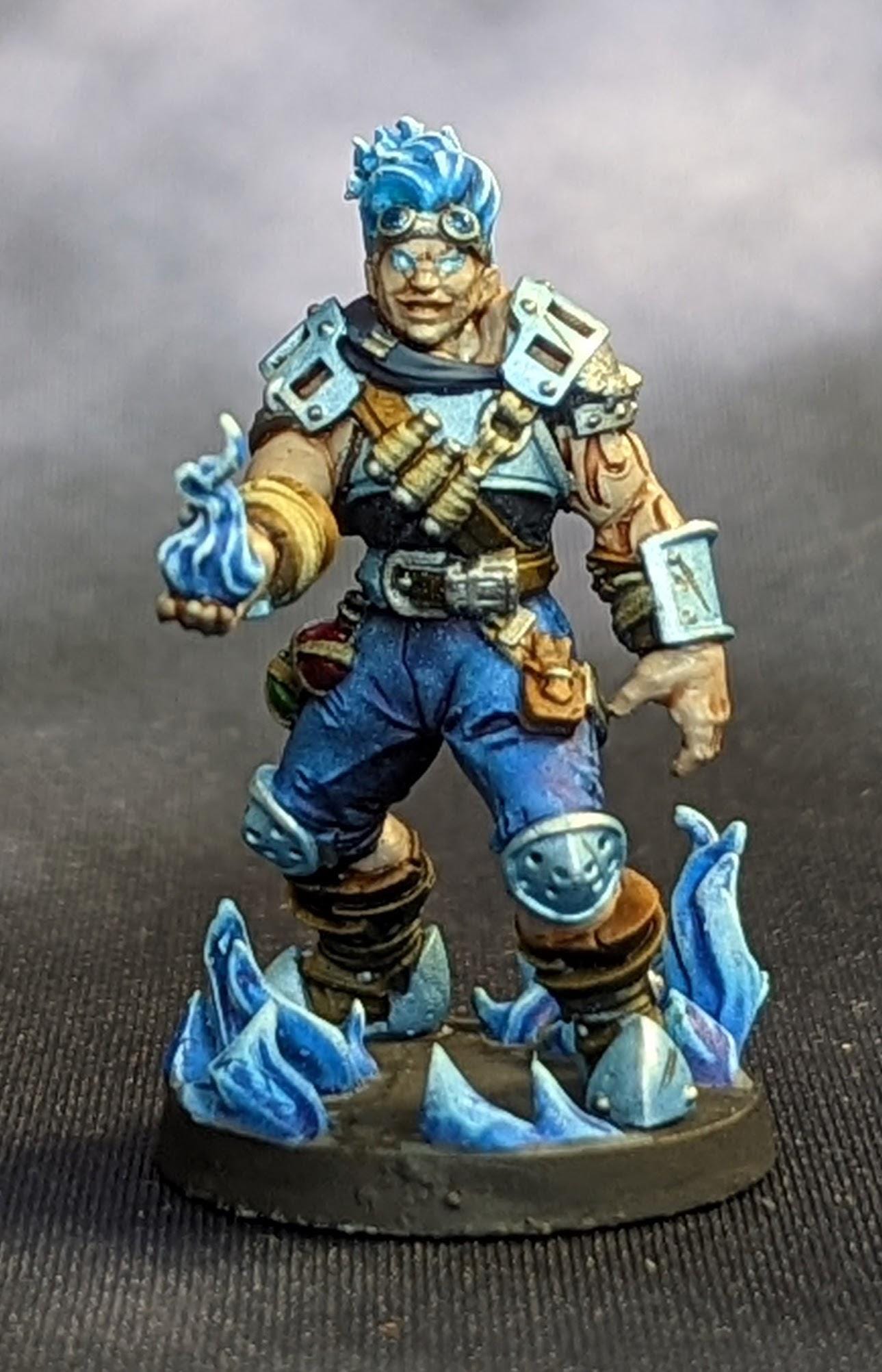 Genasi Artificer (Fire) (Medium) - Tabletop Figure for Dungeons & Dragons, DnD, Pathfinder RPGs, TTRPG