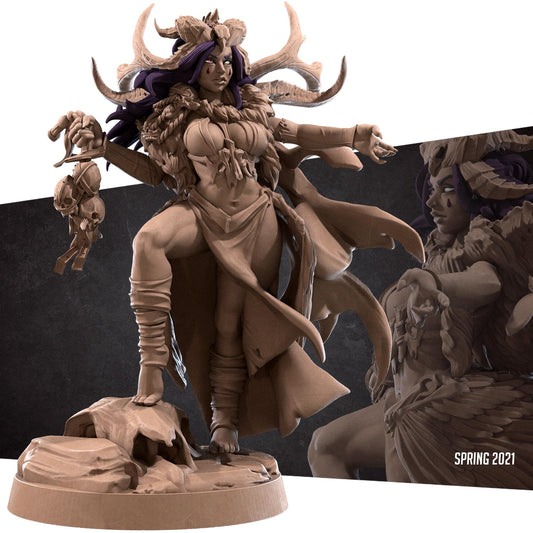 Circe, The Black Scavenger (Medium) - Tabletop Figure for Dungeons & Dragons, DnD, Pathfinder RPGs, TTRPG