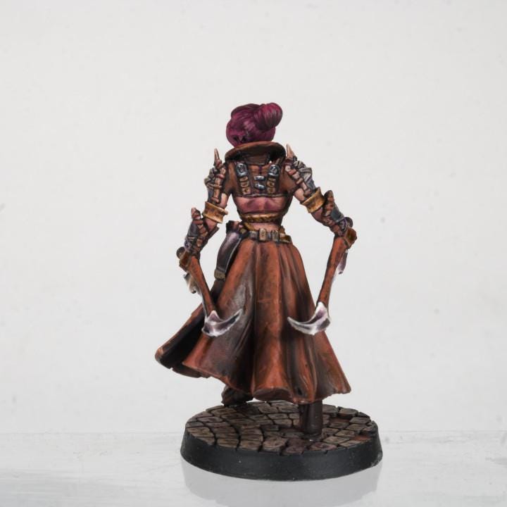 Lilith, the Double-Edged Rogue (Medium) - Tabletop Figure for Dungeons & Dragons, DnD, Pathfinder RPGs, TTRPG