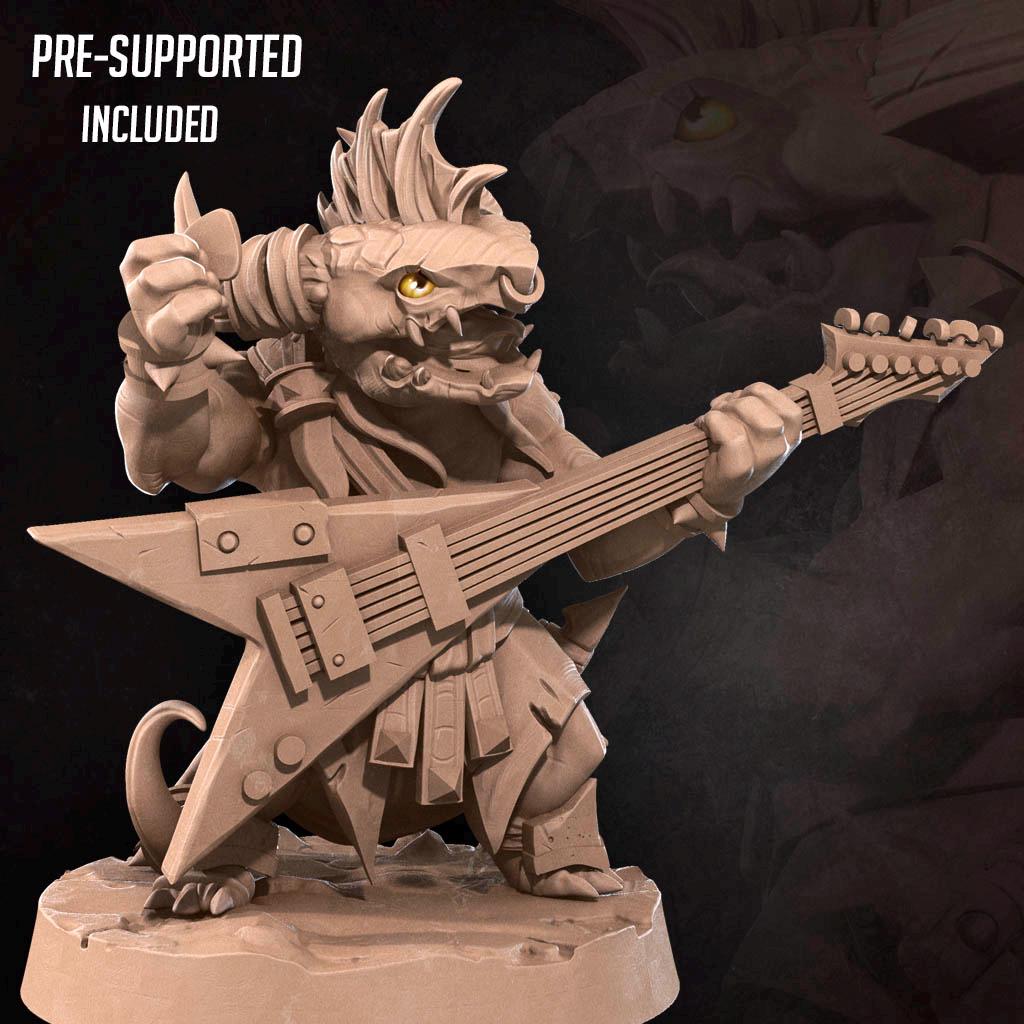 Kobold Bard (Medium) - Tabletop Figure for Dungeons & Dragons, DnD, Pathfinder RPGs, TTRPG